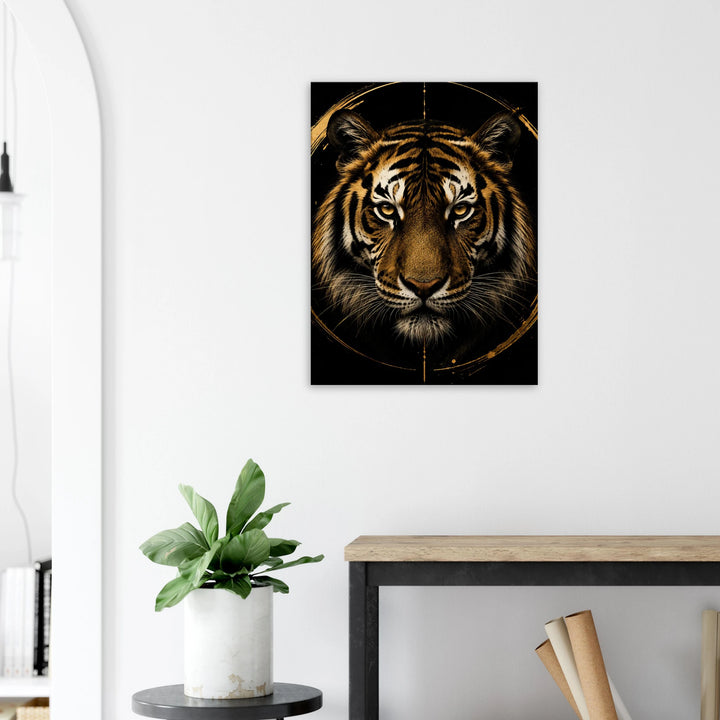 Golden Instinct – Wo Stärke auf pure Eleganz trifft - Simpls space print-Print Material