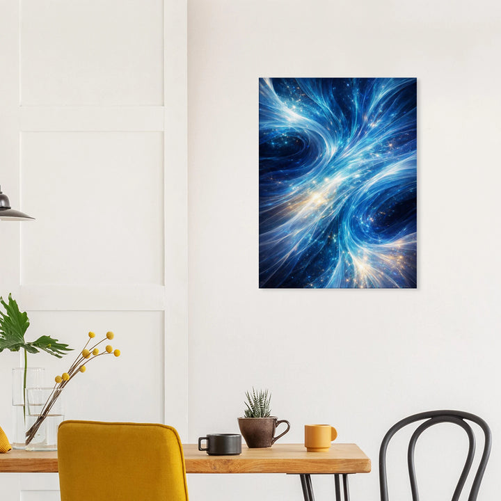 Sapphire Twist – Der ruhige Sog der Tiefe - Simpls space print - Print Material
