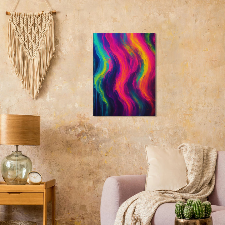 Fluorescent Fall – Der Rausch leuchtender Träume - Simpls space print-Print Material