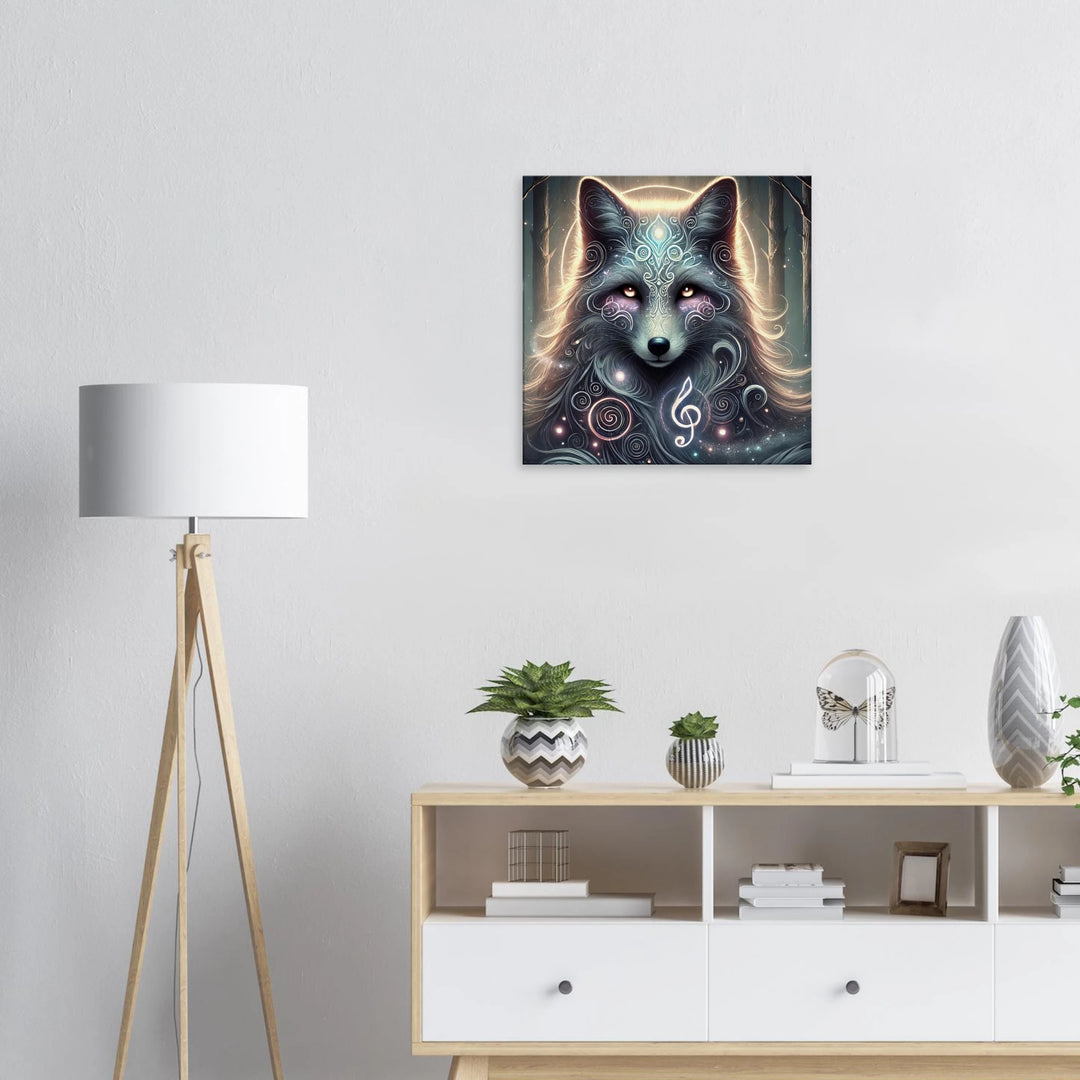 Totem Fuchs – Die Melodie der Intuition - Simpls space print-Print Material