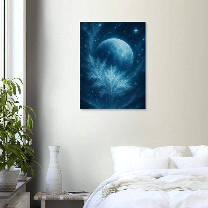 Stellar Winter – Wenn der Kosmos in Eisblüten träumt - Simpls space print-Print Material