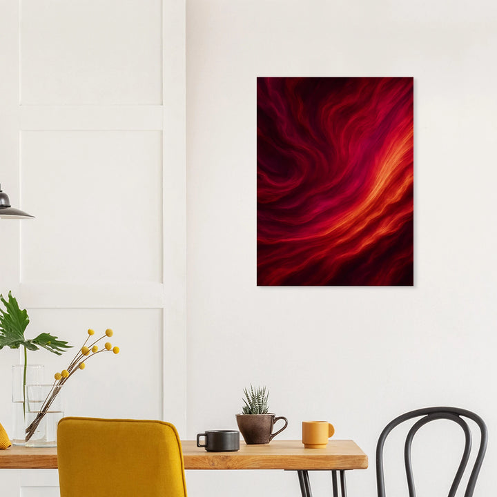 Velvet Surge – Wo Flammen flüstern und Sehnsucht pulsiert - Simpls space print-Print Material