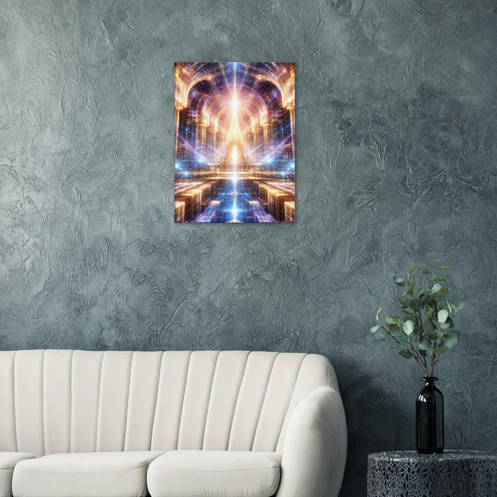 Fractal Dominion – Der Thron aus Licht und Unendlichkeit - Simpls space print-Print Material