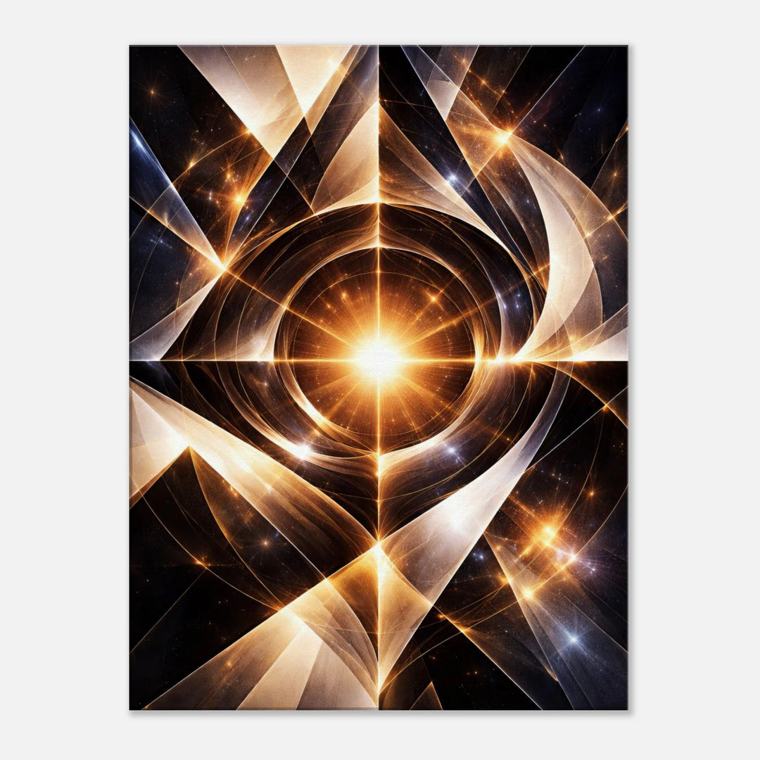 Geometra – Das leuchtende Zentrum deiner Ausrichtung - Simpls space print - Print Material