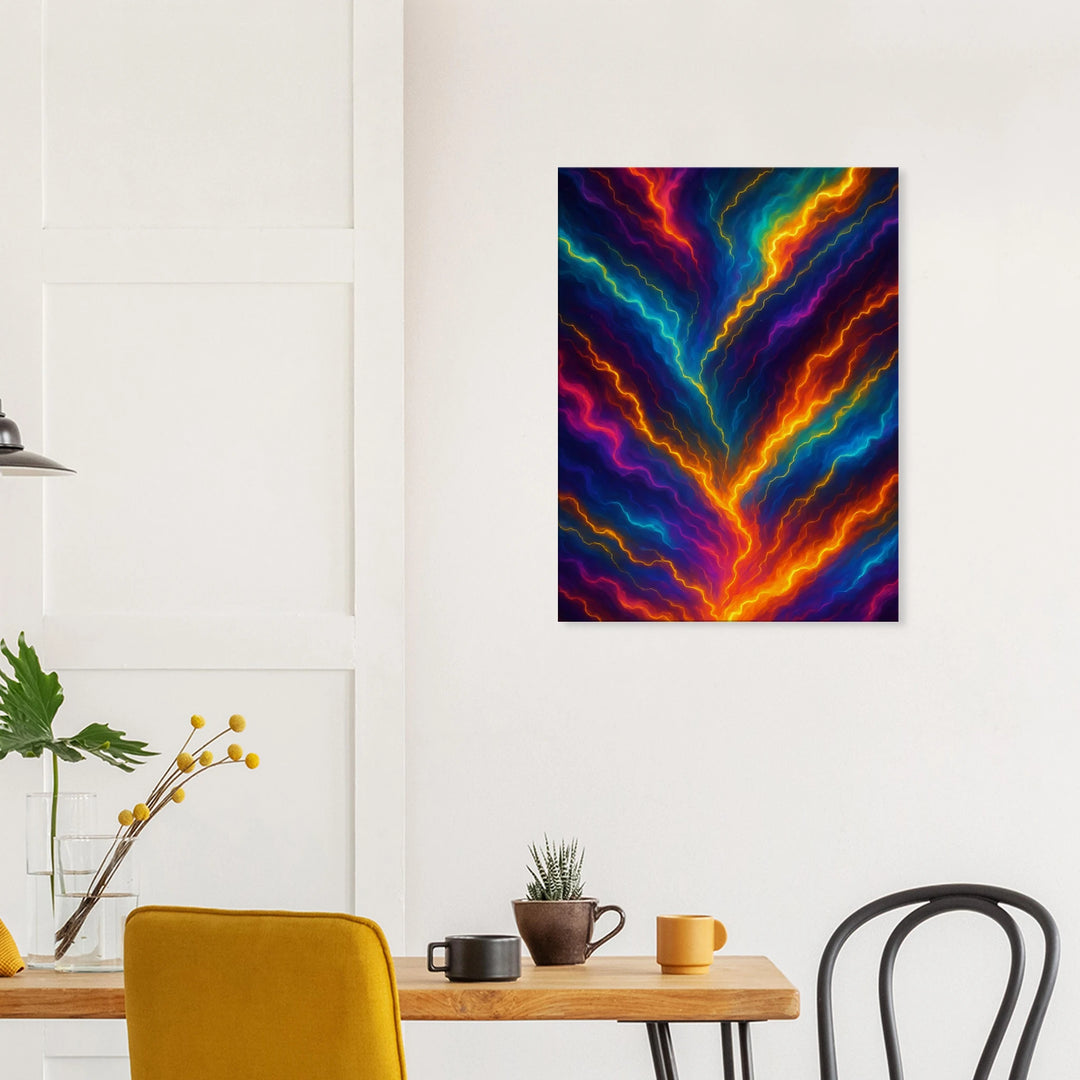 Chroma Storm – Wenn Farben zu Blitzen werden - Simpls space print-Print Material