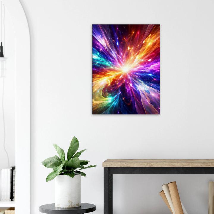 Prismatic Collapse – Wo Farben zu purem Licht explodieren - Simpls space print-Print Material
