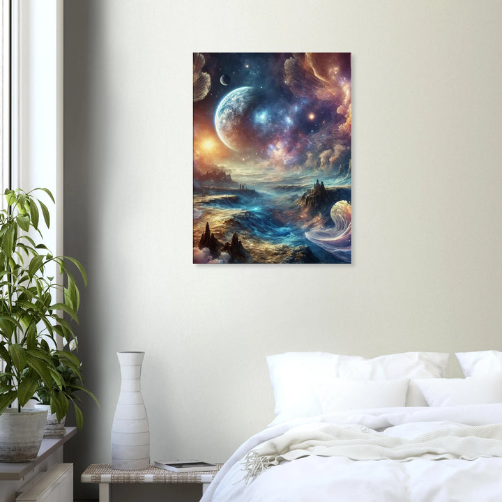 Cosmic Wave – Der Herzschlag des Universums - Simpls space print-Print Material