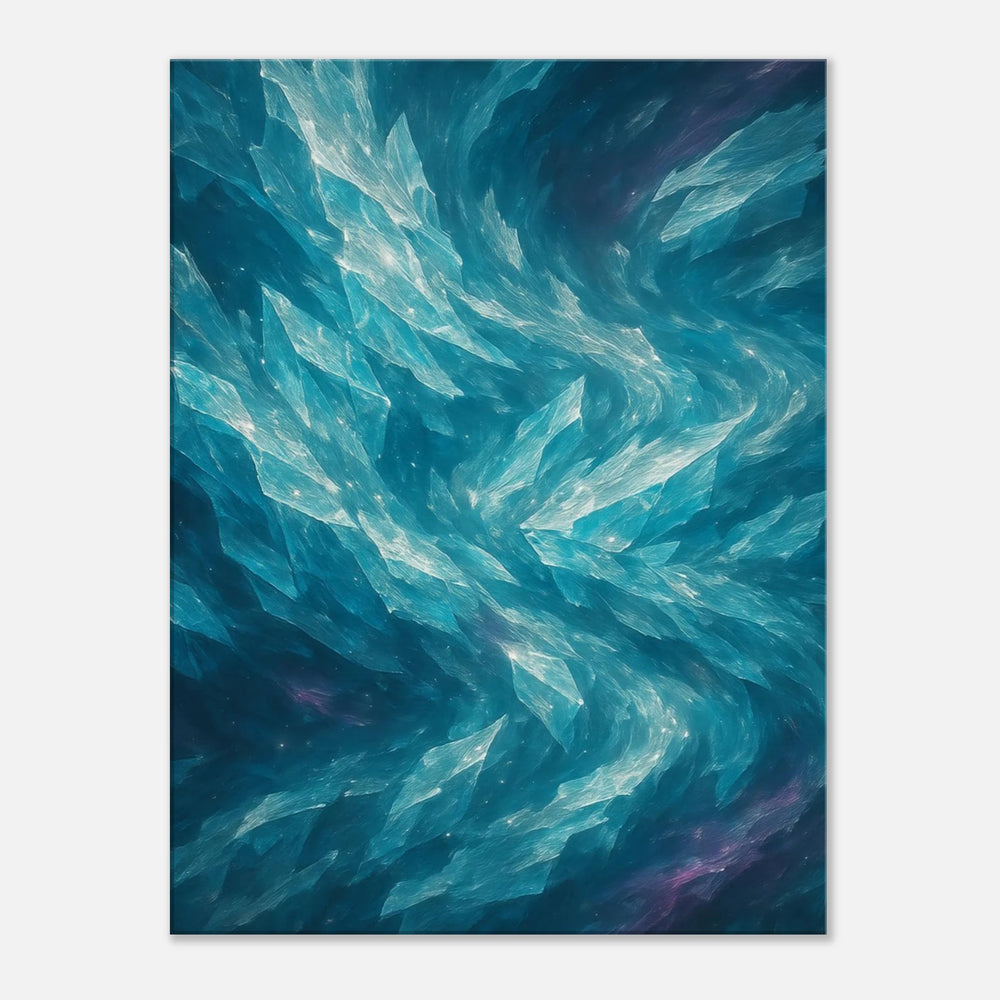 Crystalline Drift – Die stille Bewegung aus Licht und Eis - Simpls space print - Print Material