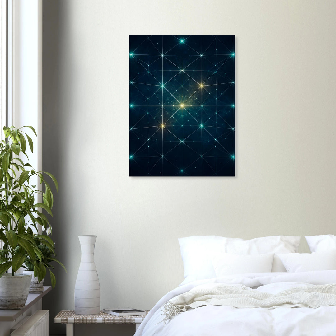 Stellar Lattice – Das leuchtende Geflecht des Kosmos - Simpls space print-Print Material