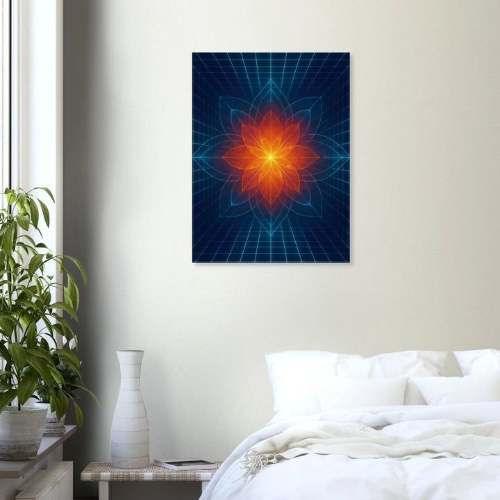 Hypergrid Bloom - Simpls space print - Print Material