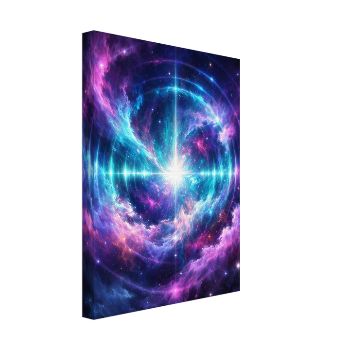 Echo Nebula – Leuchtende Tiefe für moderne Wohnräume - Simpls space print - Print Material