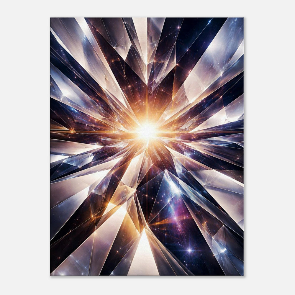 Crystal Plane – Der Moment, in dem Klarheit entsteht - Simpls space print-Print Material