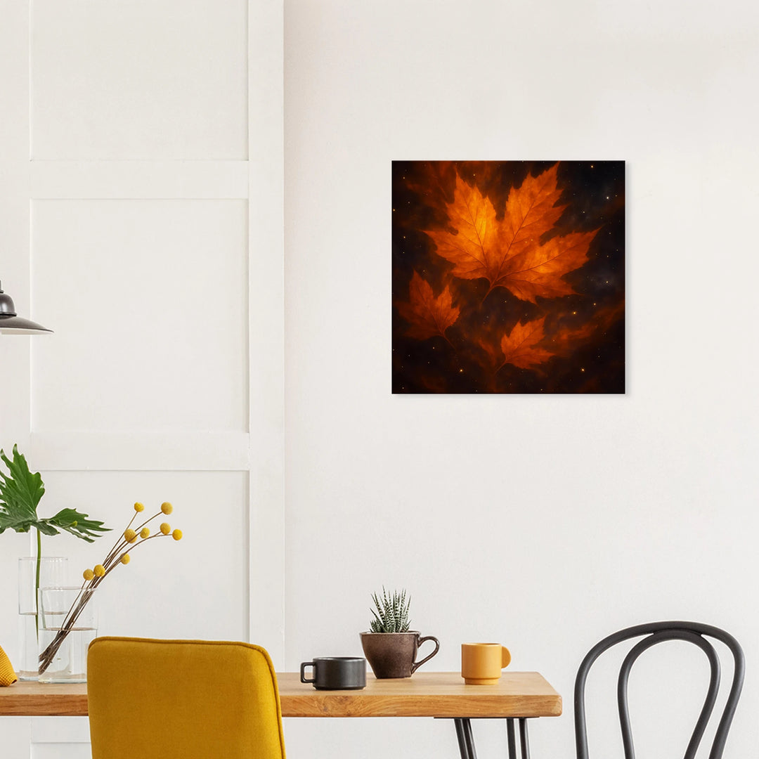 Golden Canopy – Wenn Blätter zu Sternen werden - Simpls space print-Print Material