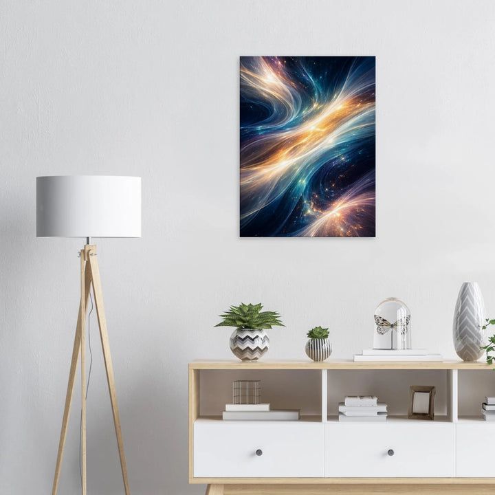 Electric Pulse – Der Moment, in dem Energie lebendig wird - Simpls space print-Print Material