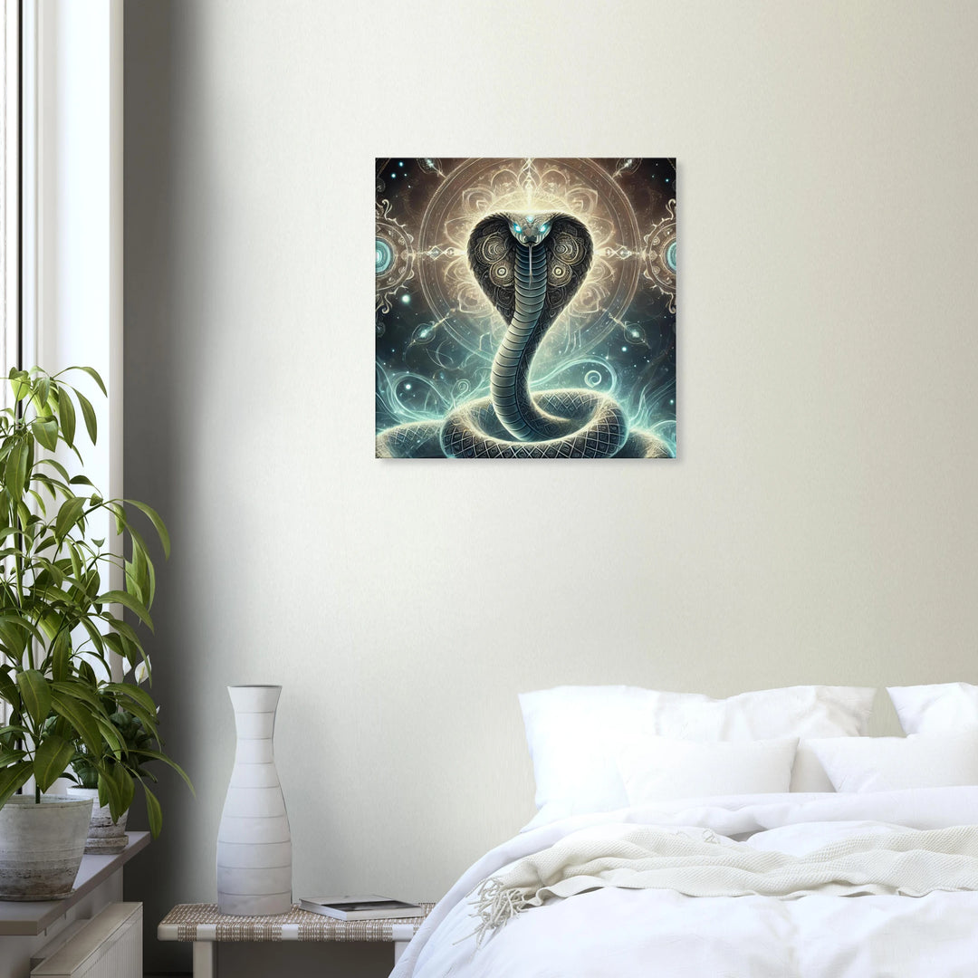 Totem Schlange – Die Kraft der Wandlung in ihrer stillen Eleganz - Simpls space print-Print Material