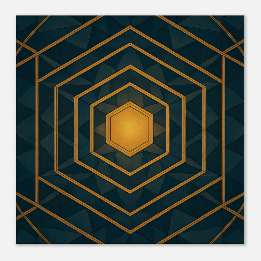 Hexa Vision – Das goldene Tor zur inneren Klarheit - Simpls space print-Print Material