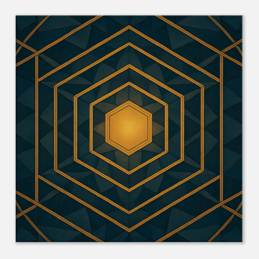 Hexa Vision – Das goldene Tor zur inneren Klarheit - Simpls space print-Print Material