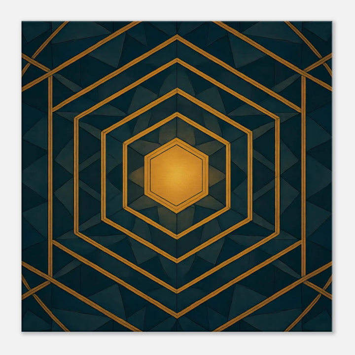 Hexa Vision – Das goldene Tor zur inneren Klarheit - Simpls space print-Print Material