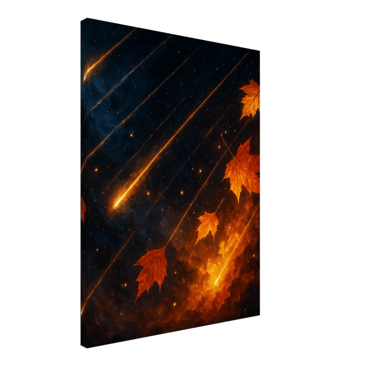 Falling Stars, Falling Leaves - Simpls space print - Print Material