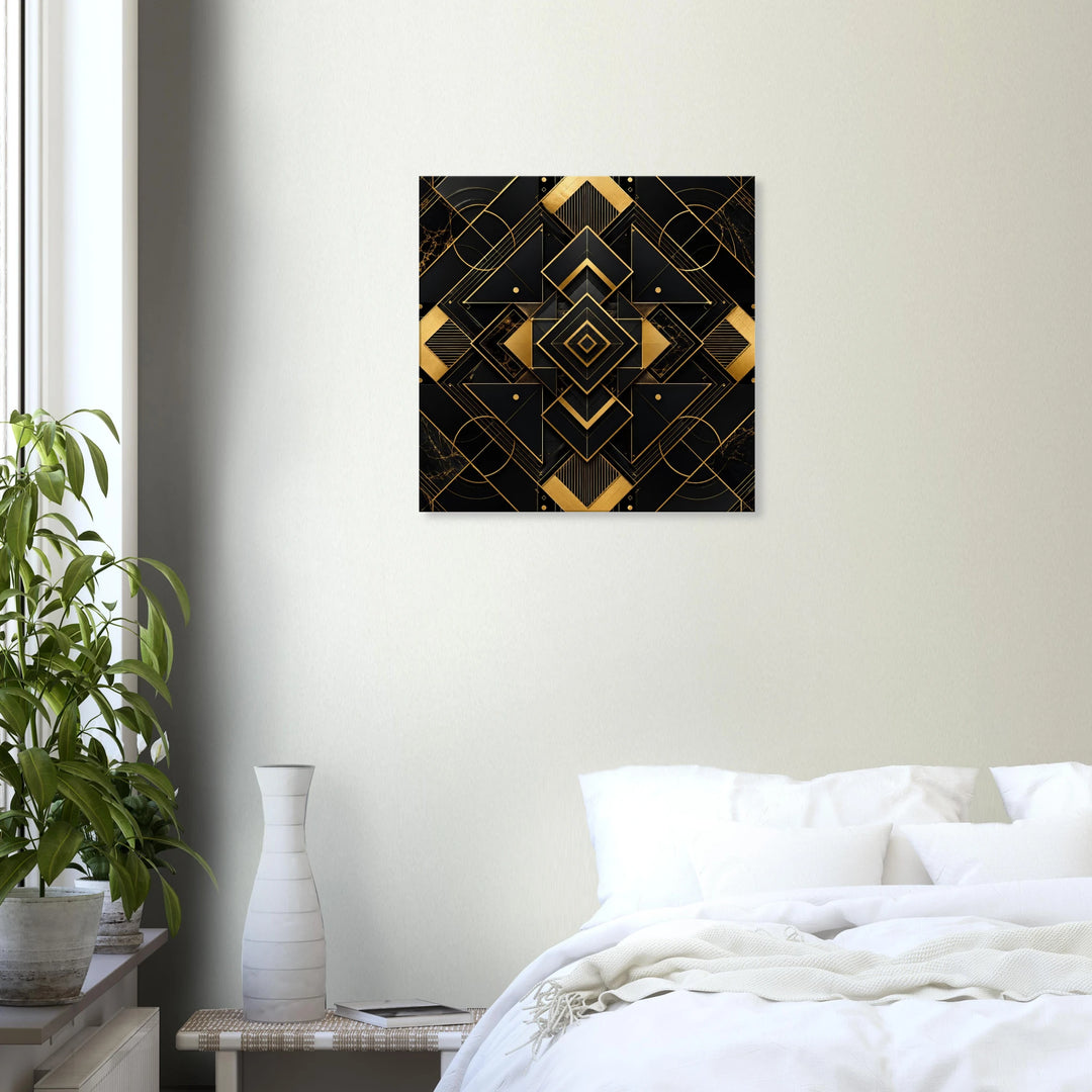 Golden Nexus – Wo Luxus auf perfekte Balance trifft - Simpls space print-Print Material
