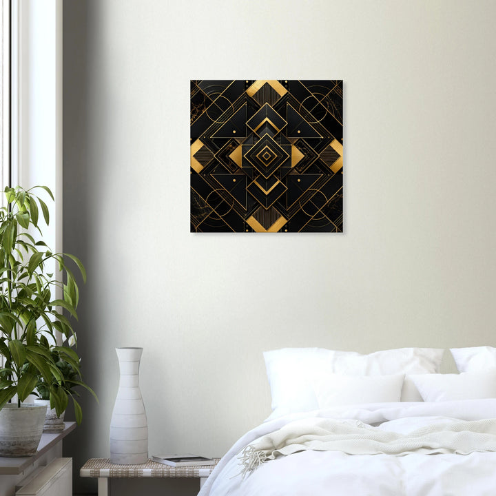 Golden Nexus – Wo Luxus auf perfekte Balance trifft - Simpls space print-Print Material