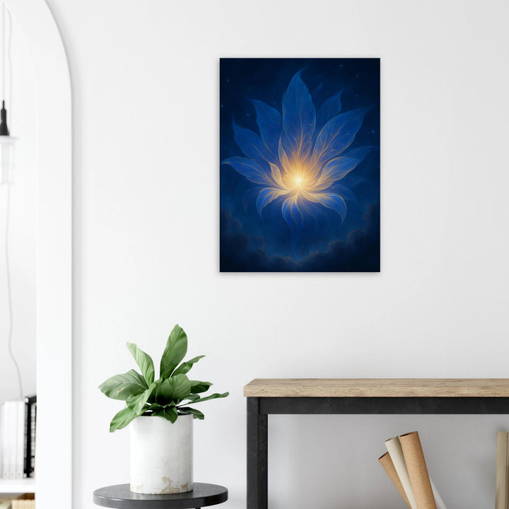 Graviton Bloom – Die stille Geburt des Lichts - Simpls space print-Print Material