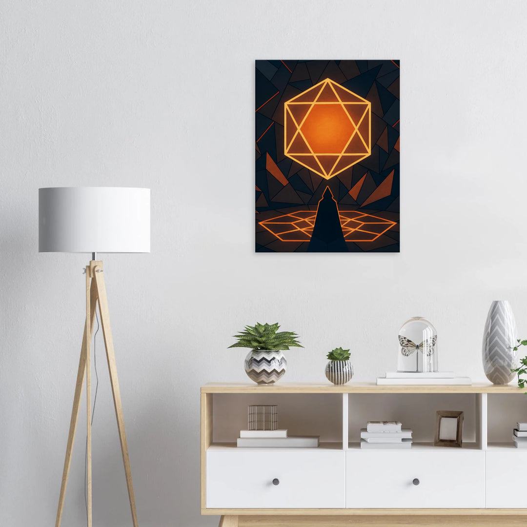 Polygon Ritual – Das Leuchten der inneren Offenbarung - Simpls space print-Print Material