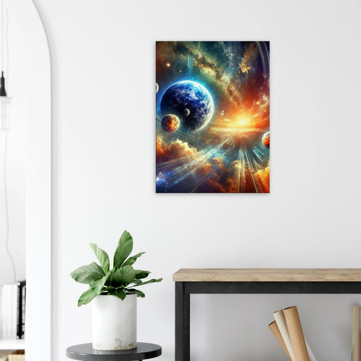 Celestial Awakening – wenn Sterne deine Seele wecken - Simpls space print-Print Material