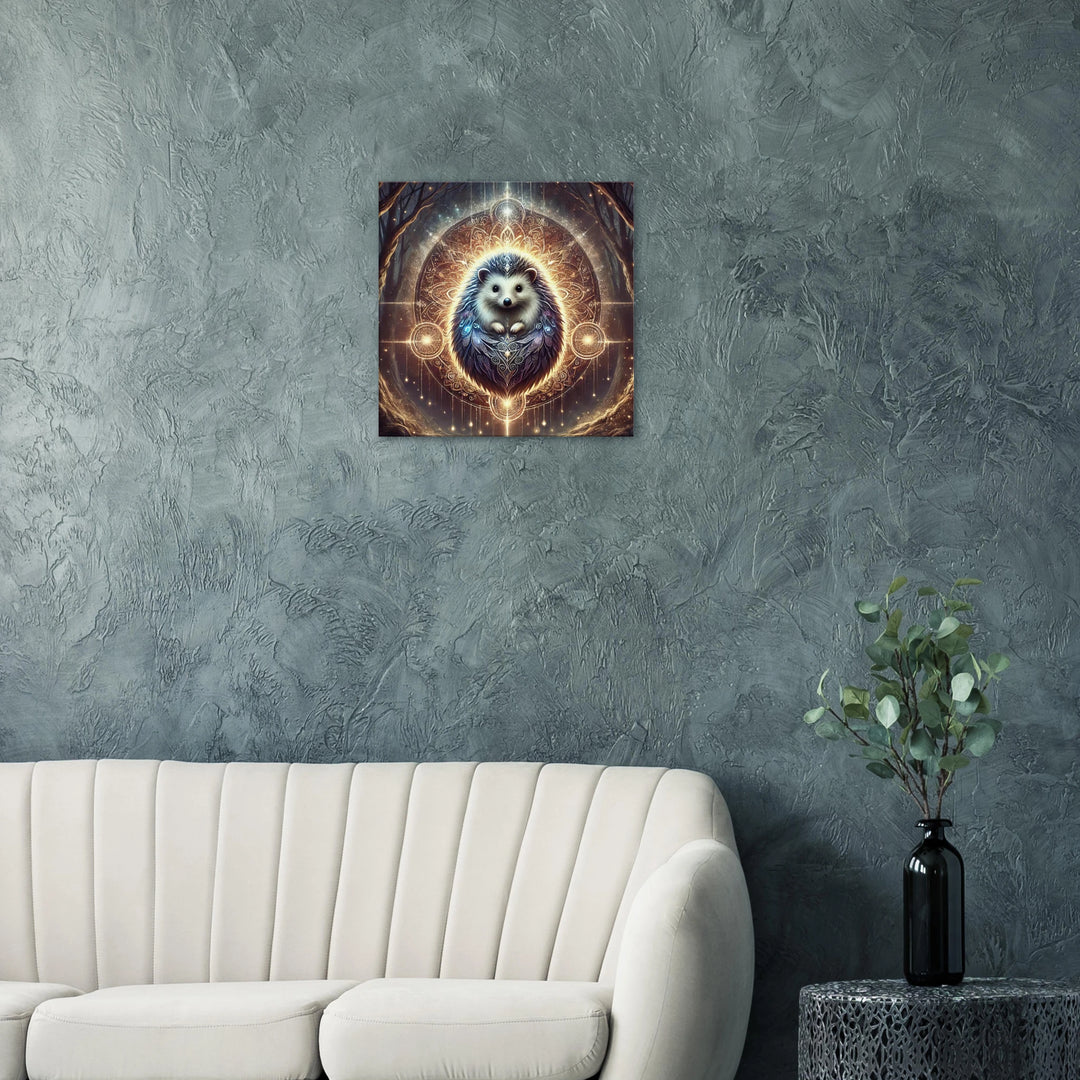 Totem Igel – Licht der Sanftheit in einer lauten Welt - Simpls space print-Print Material