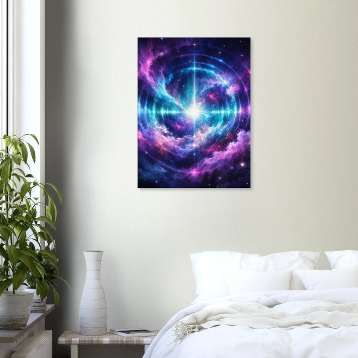 Echo Nebula – Leuchtende Tiefe für moderne Wohnräume - Simpls space print - Print Material