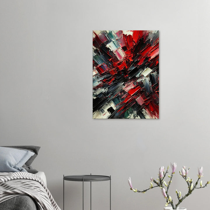 White Ember – Wenn Licht auf Leidenschaft trifft - Simpls space print-Print Material