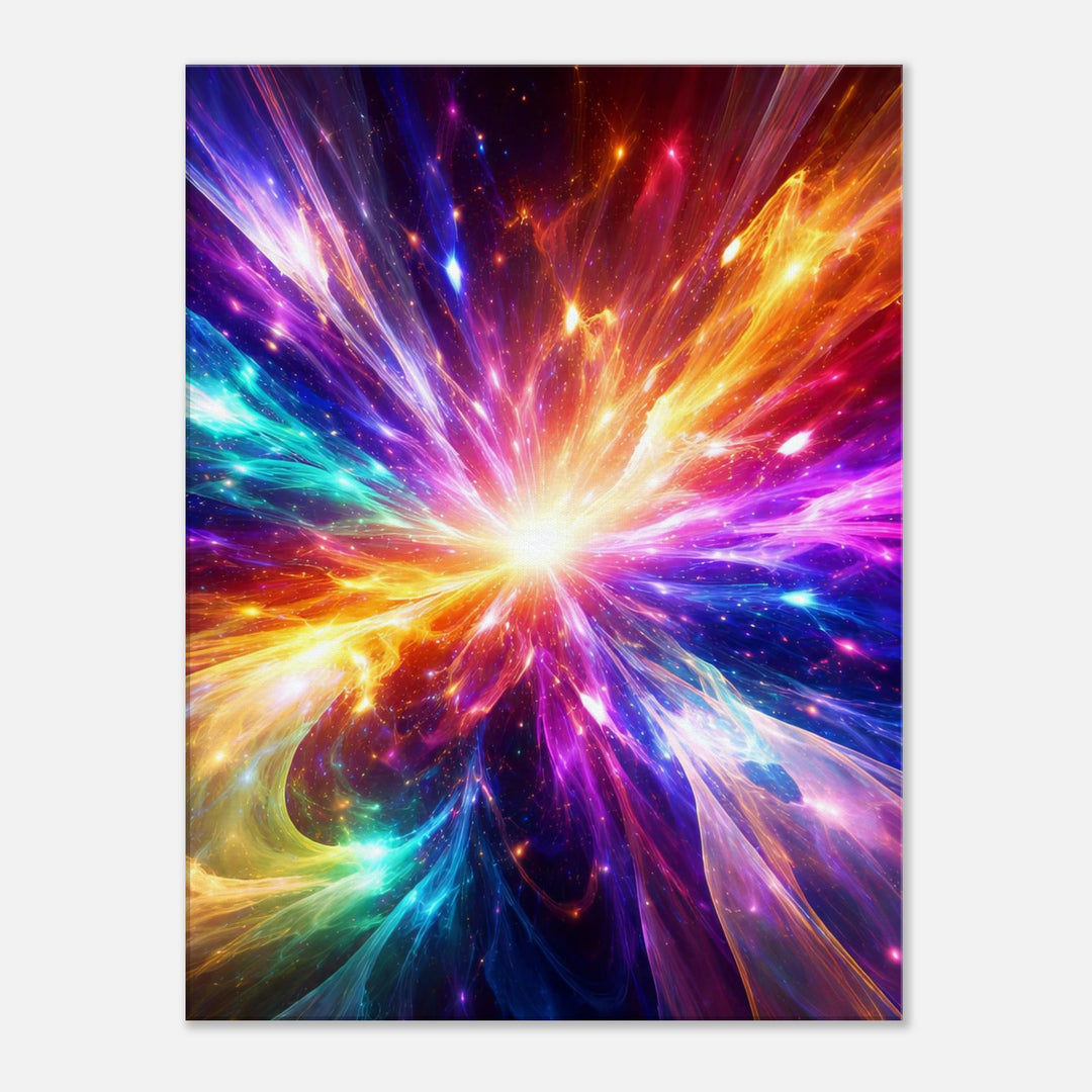 Prismatic Collapse – Wo Farben zu purem Licht explodieren - Simpls space print-Print Material