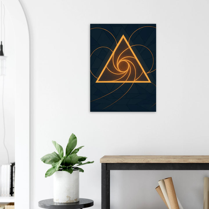 Traid Flux - Die heilige Bewegung der Geometrie - Simpls space print - Print Material