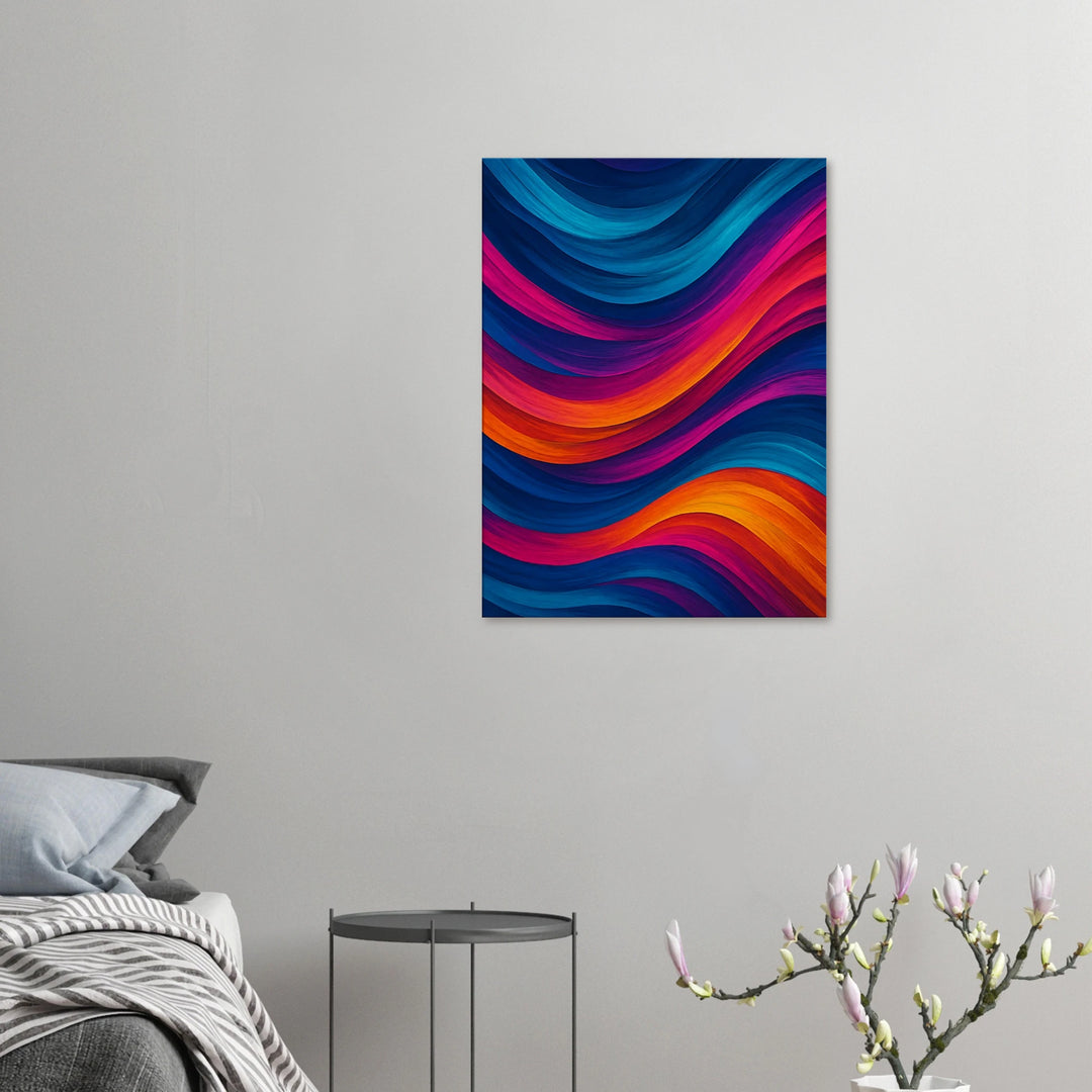 Chroma Waves – Wo Farben tanzen und die Seele schwebt - Simpls space print-Print Material