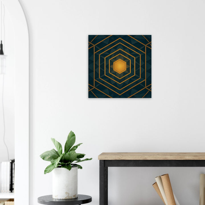 Hexa Vision – Das goldene Tor zur inneren Klarheit - Simpls space print-Print Material