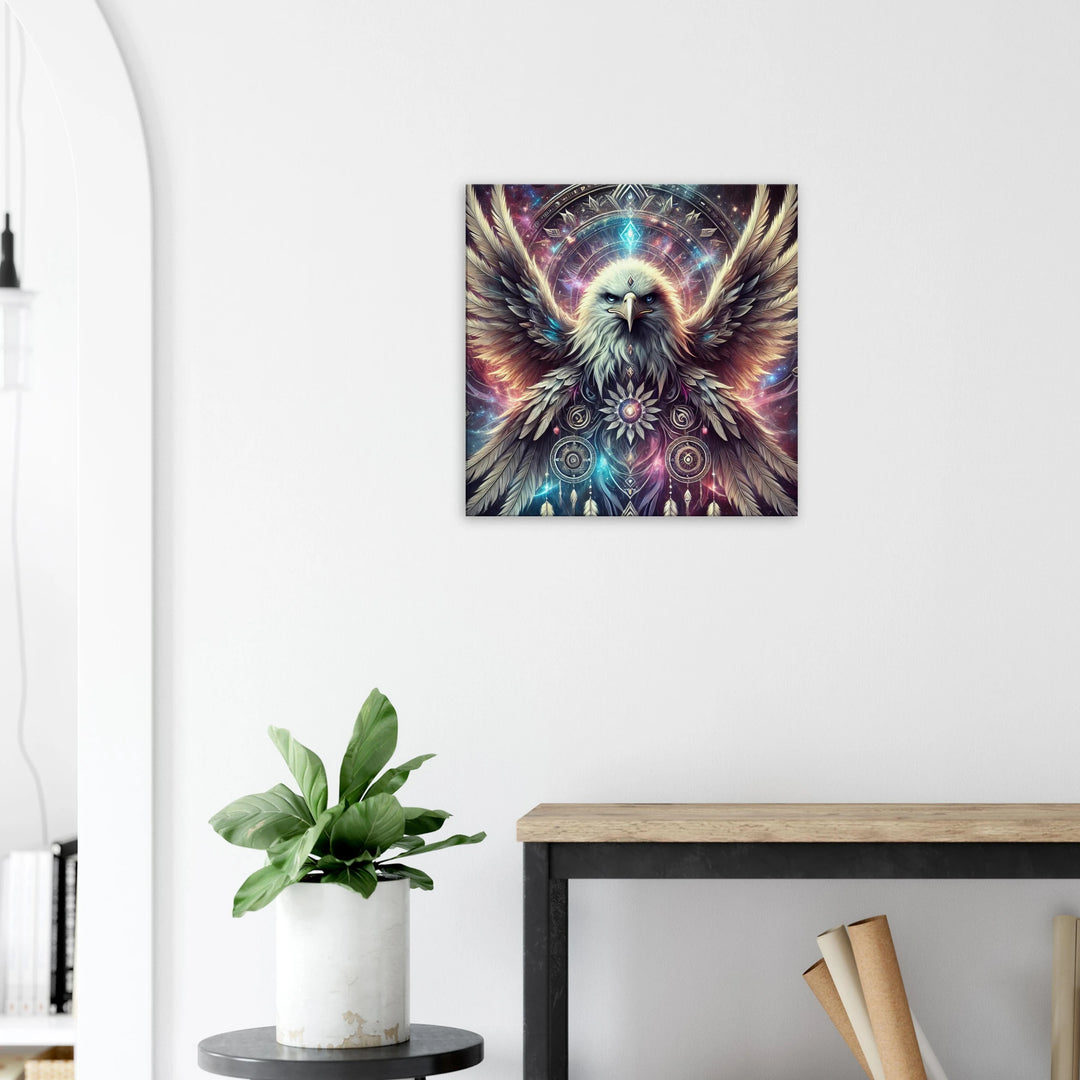 Totem Adler – Wächter deiner Seele im Flug der Sterne - Simpls space print-Print Material