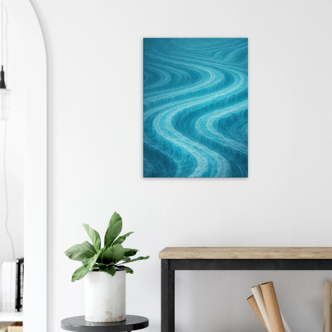 Glacial Pulse – Die stille Strömung deiner Sehnsucht - Simpls space print-Print Material