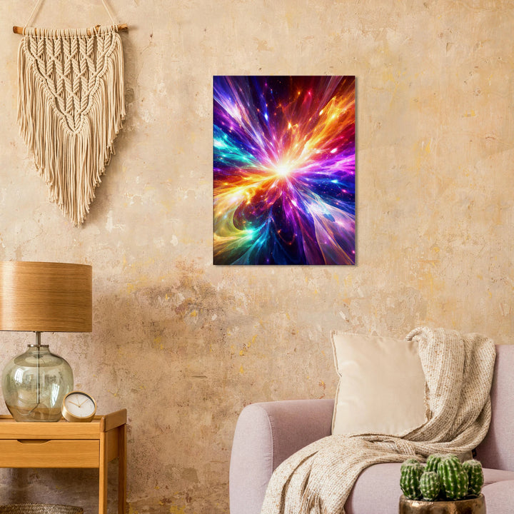 Prismatic Collapse – Wo Farben zu purem Licht explodieren - Simpls space print - Print Material