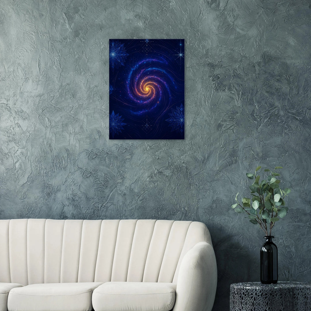 The Galactic Spiral – Tanz der Unendlichkeit im Herz des Kosmos - Simpls space print-Print Material