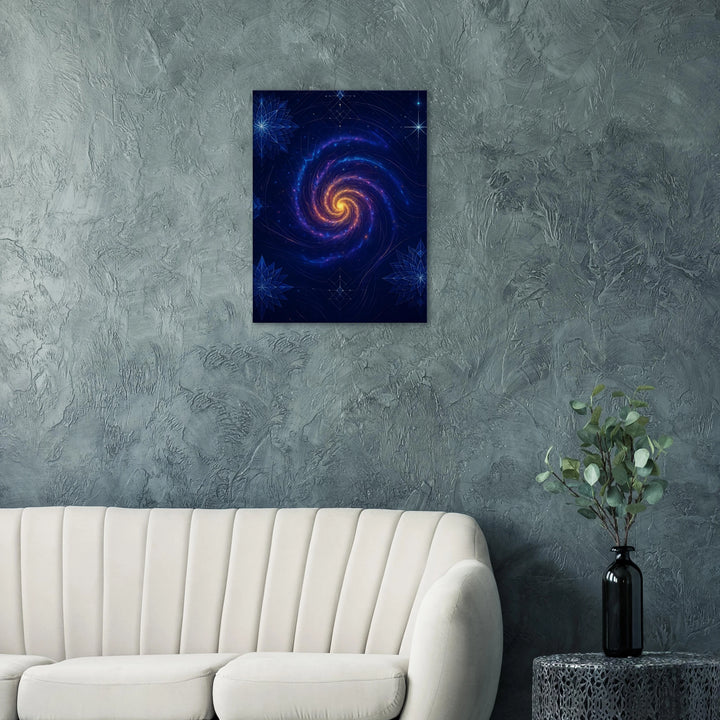The Galactic Spiral – Tanz der Unendlichkeit im Herz des Kosmos - Simpls space print-Print Material