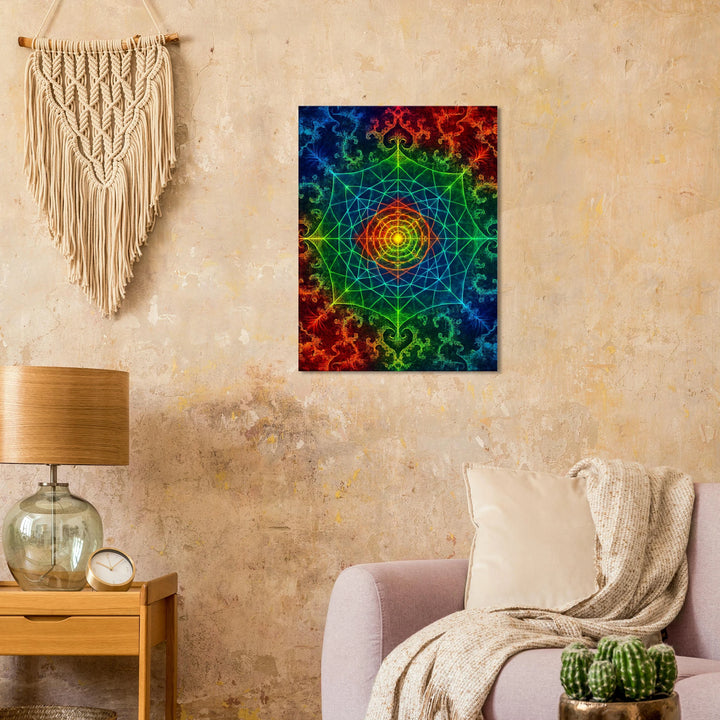 Symmetry Field – Das pulsierende Mandala des Universums - Simpls space print-Print Material