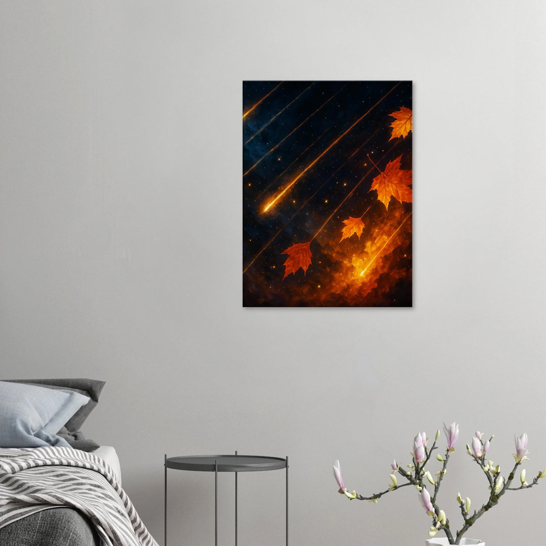 Falling Stars, Falling Leaves - Simpls space print - Print Material