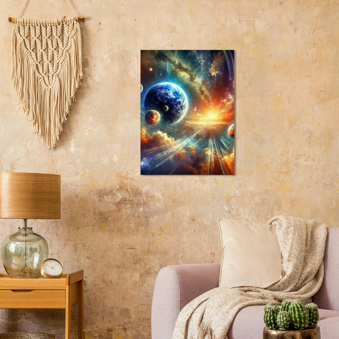 Celestial Awakening – wenn Sterne deine Seele wecken - Simpls space print-Print Material