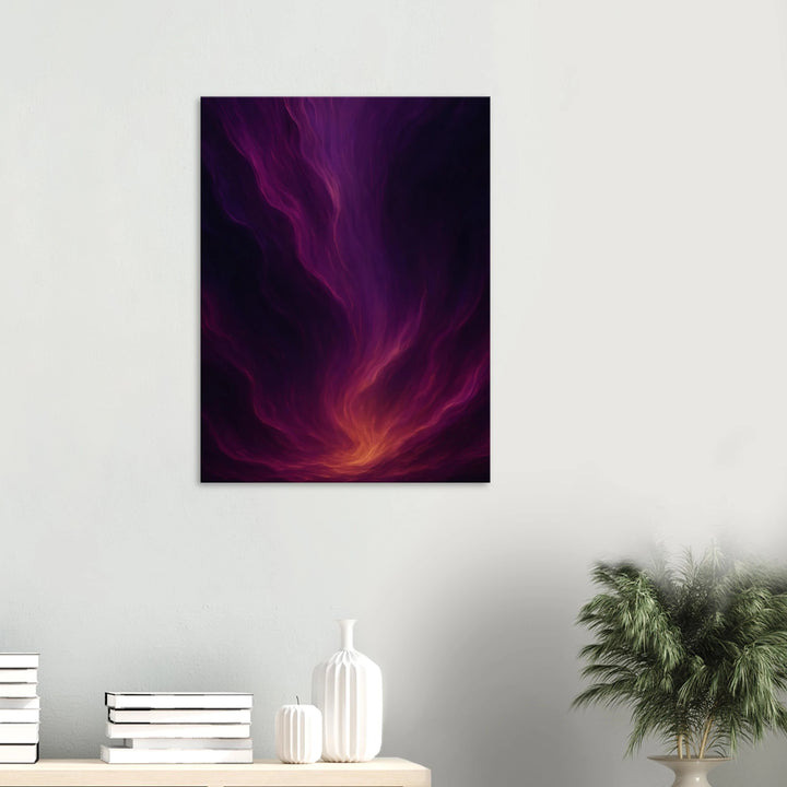 Velvet Cascade – Das Flüstern der kosmischen Ströme - Simpls space print-Print Material