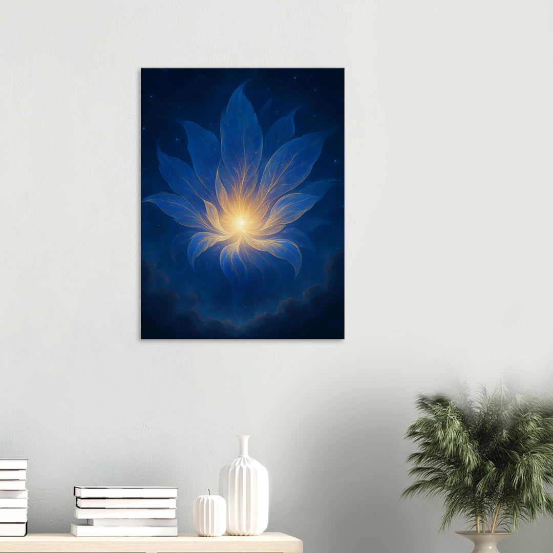 Graviton Bloom – Die stille Geburt des Lichts - Simpls space print-Print Material