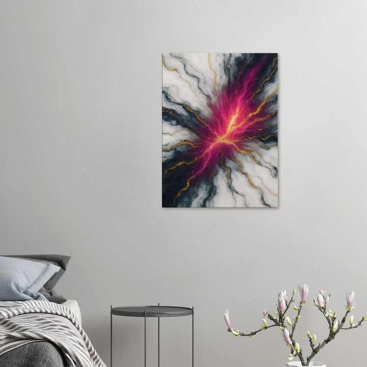 Marble Pulse – Der Herzschlag des Universums in Farbe gefasst - Simpls space print-Print Material