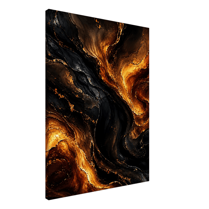 Molten Reverie – Wo Feuer zur fließenden Eleganz wird - Simpls space print-Print Material