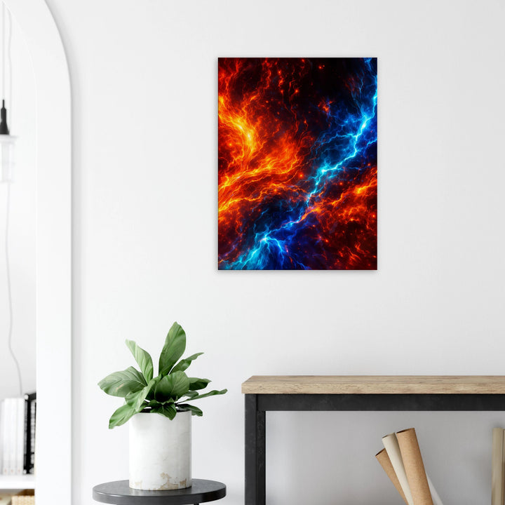 Colorburn Theory – Wo Feuer und Energie kollidieren - Simpls space print-Print Material