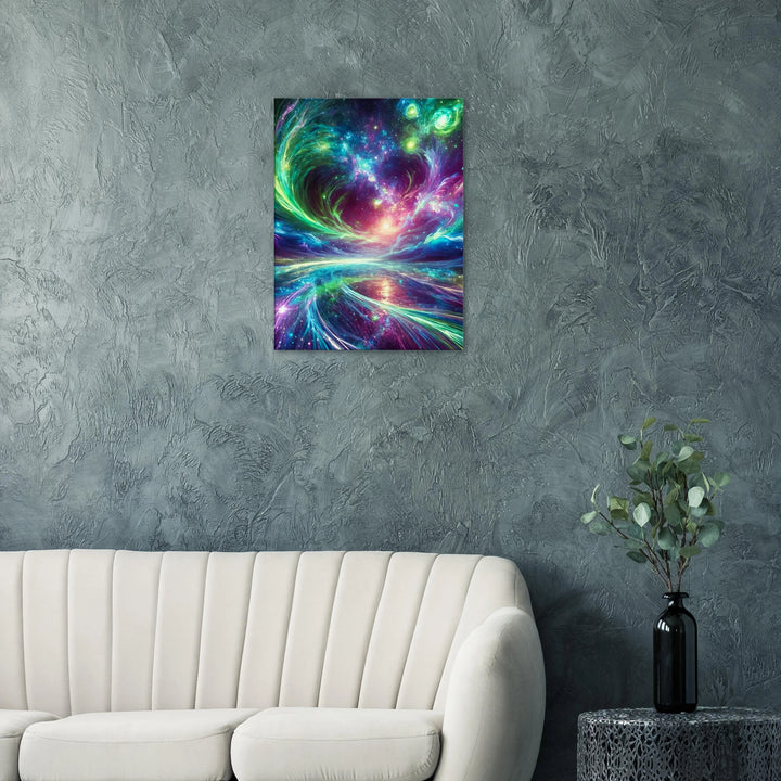 Galaxie Heart – Wenn das Universum dein Herz berührt - Simpls space print-Print Material