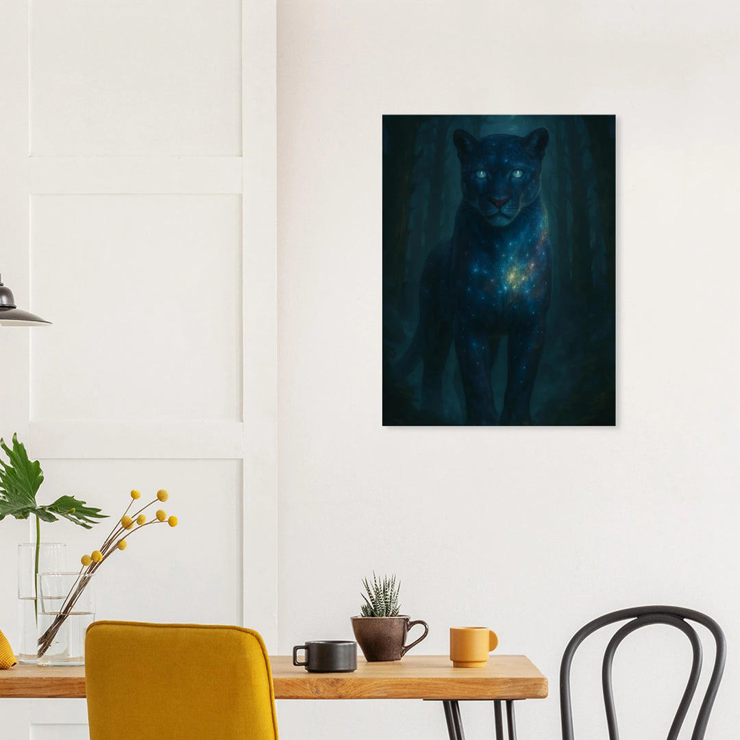 Astral Panther – Wächter zwischen Sternen und Schatten - Simpls space print-Print Material